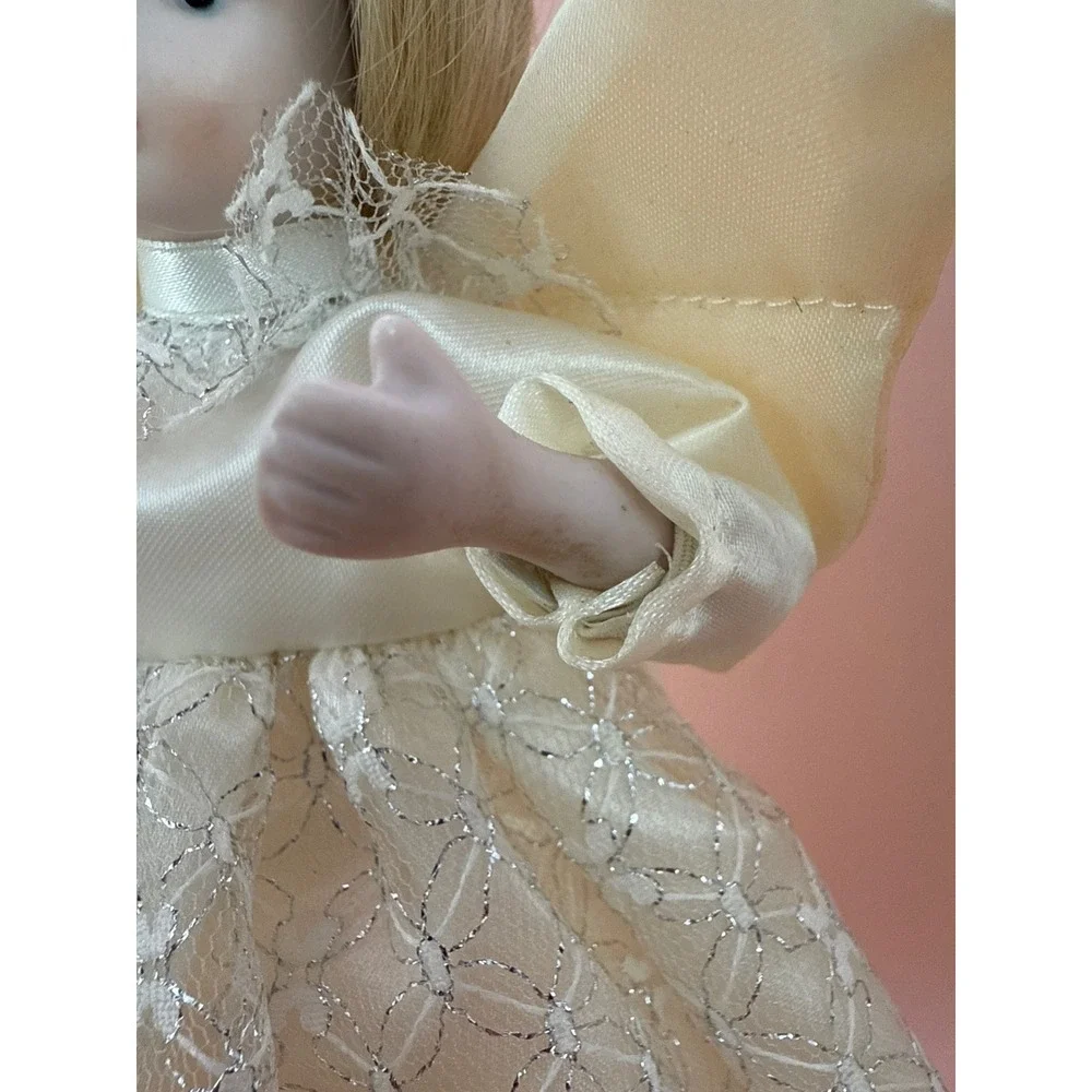 Porcelain‎ Blonde Angel Doll 9